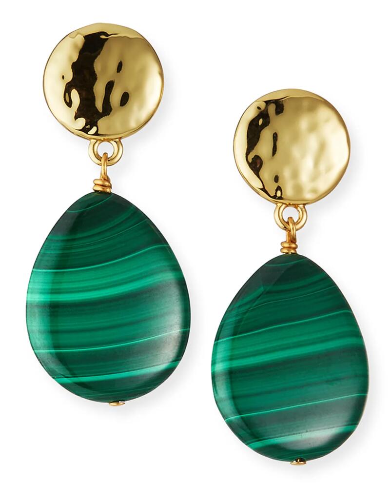 NEST Jewelry Malachite Teardrop Earrings Cover