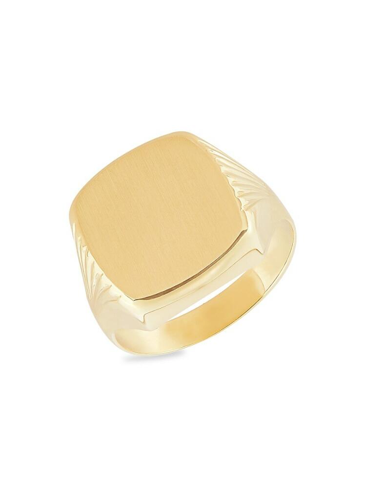 Saks Fifth Avenue Men's 14K Yellow Gold Cushion Signet Ring Cover