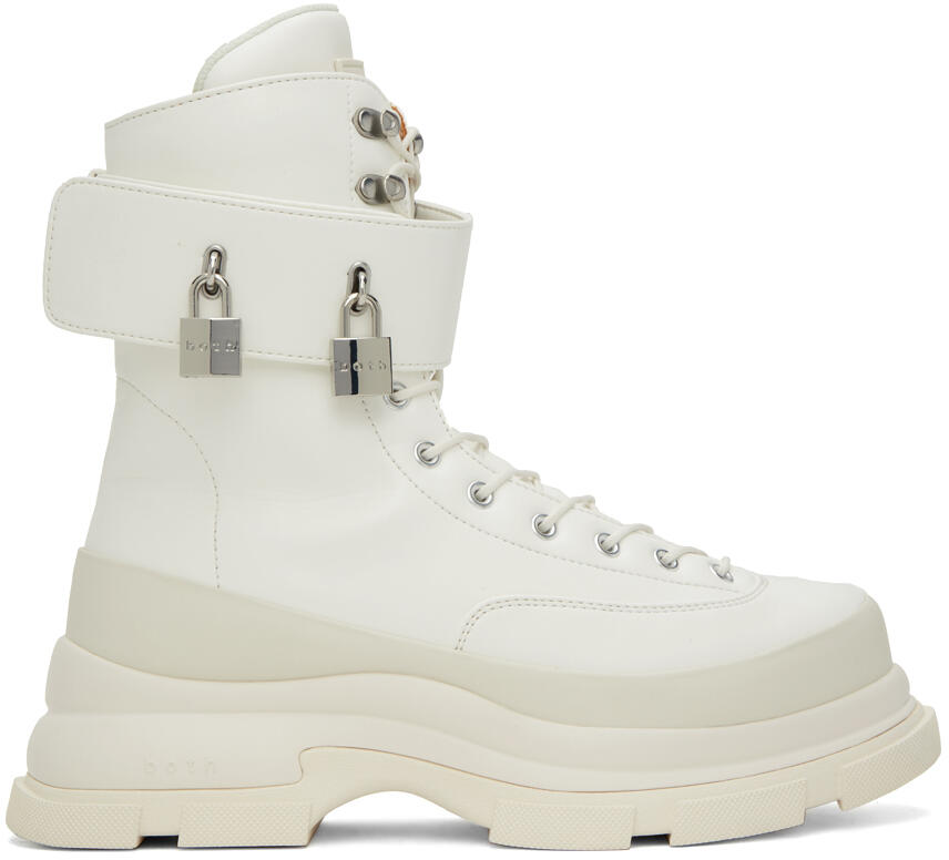 both White Gao Eva Boots Cover