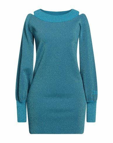 Circus Hotel Woman Mini dress Azure Viscose, Polyamide Cover