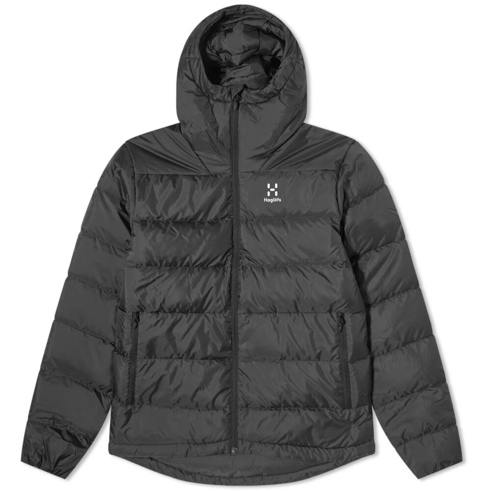 Haglofs Men's Haglöfs Bield Hooded Down Jacket in True Black Cover