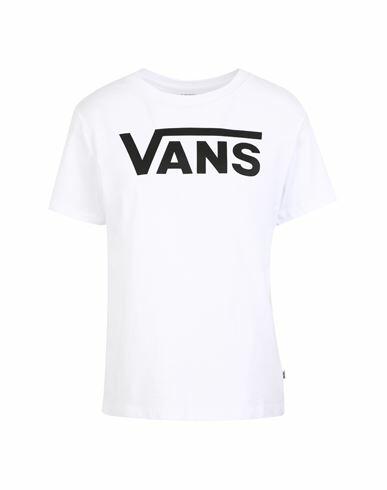 Vans Wm Flying V Crew Tee Woman T-shirt White Cotton Cover