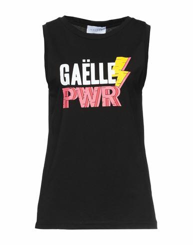 Gaëlle Paris Woman T-shirt Black Cotton Cover