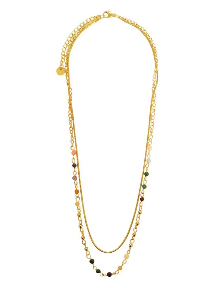 Hzmer Jewelry beaded necklace - Gold Cover