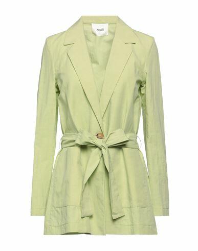 Suoli Woman Blazer Light green Cotton, Hemp Cover