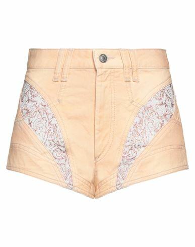 Isabel Marant Woman Denim shorts Apricot Cotton Cover