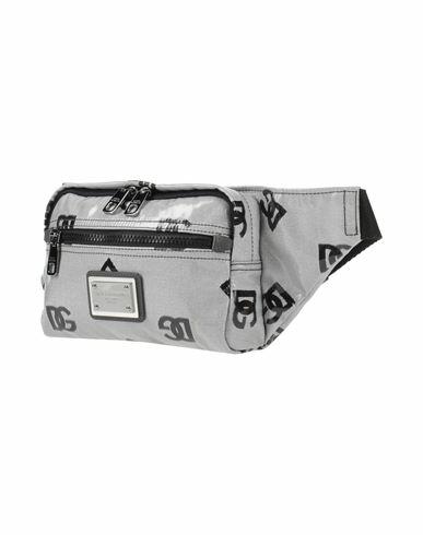 Dolce & gabbana Man Belt bag Grey Polyester, Cotton, Polyurethane, Calfskin Cover