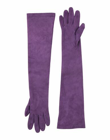 Fabiana Filippi Woman Gloves Purple Leather Cover