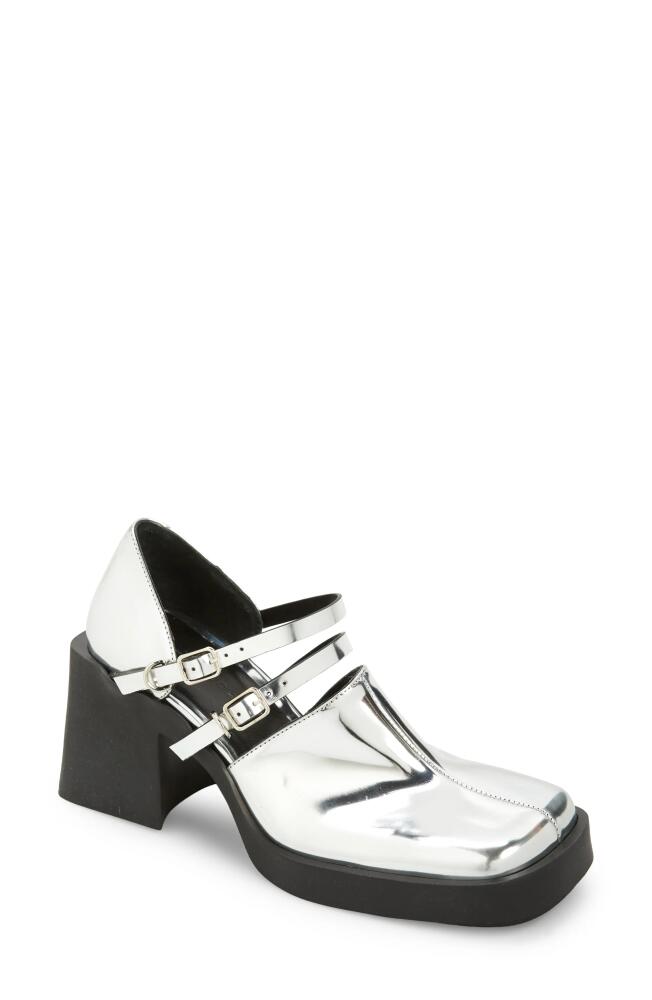 Justine Clenquet Jennie Mary Jane Pump in Silver Cover