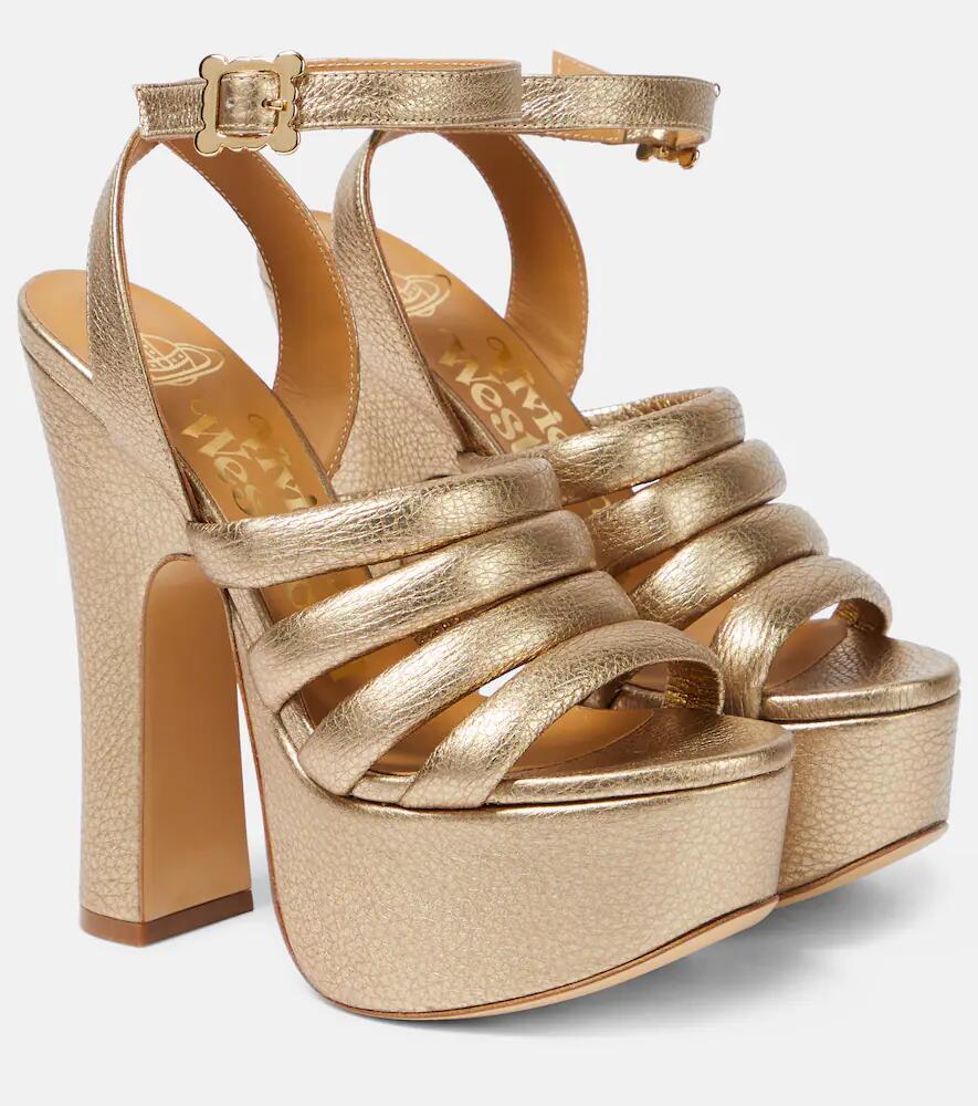 Vivienne Westwood Britney metallic leather platform sandals Cover