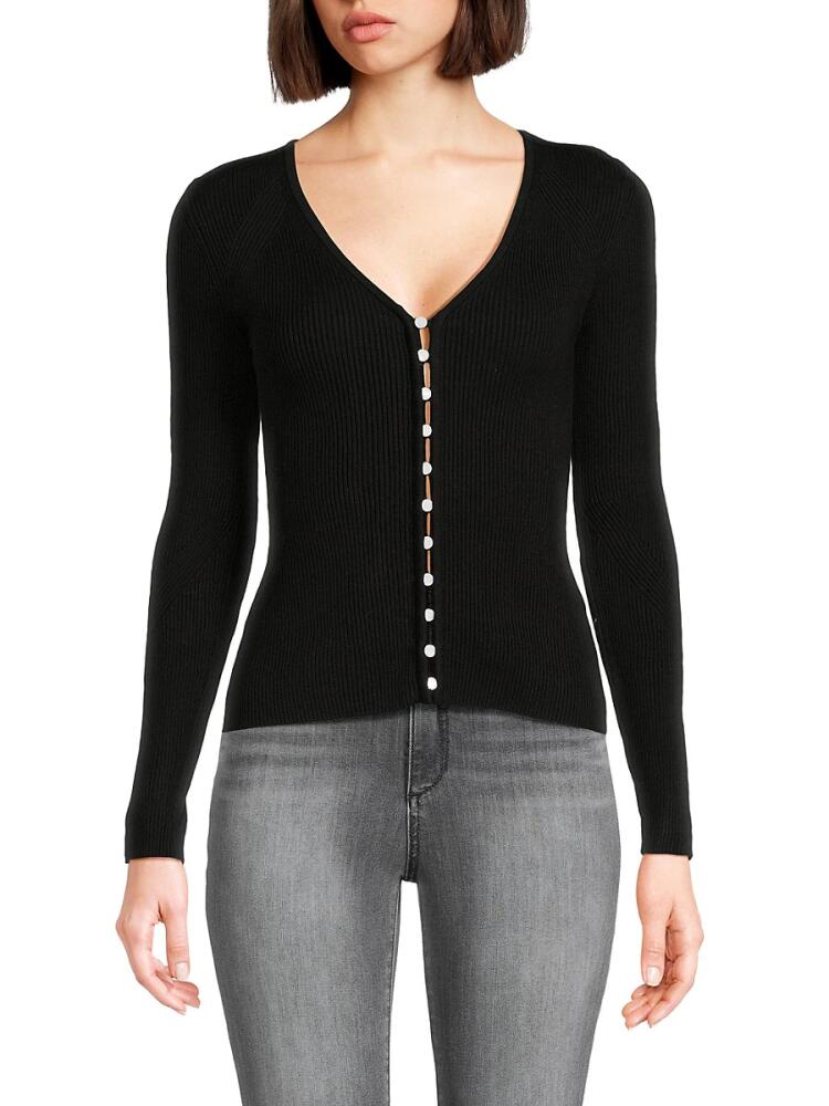 ba & sh Women's Wilam Ribbed Cardigan - Noir Cover