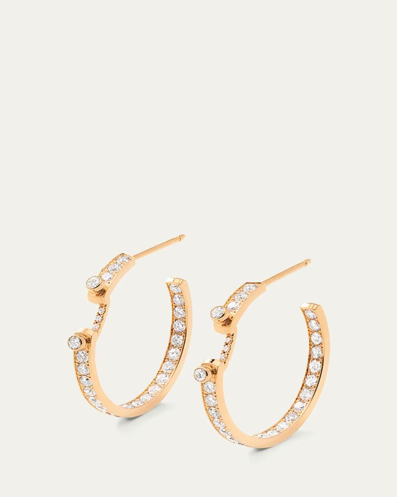 Nouvel Heritage 18K Eternity Tuxedo Mood Hoop Earrings Cover