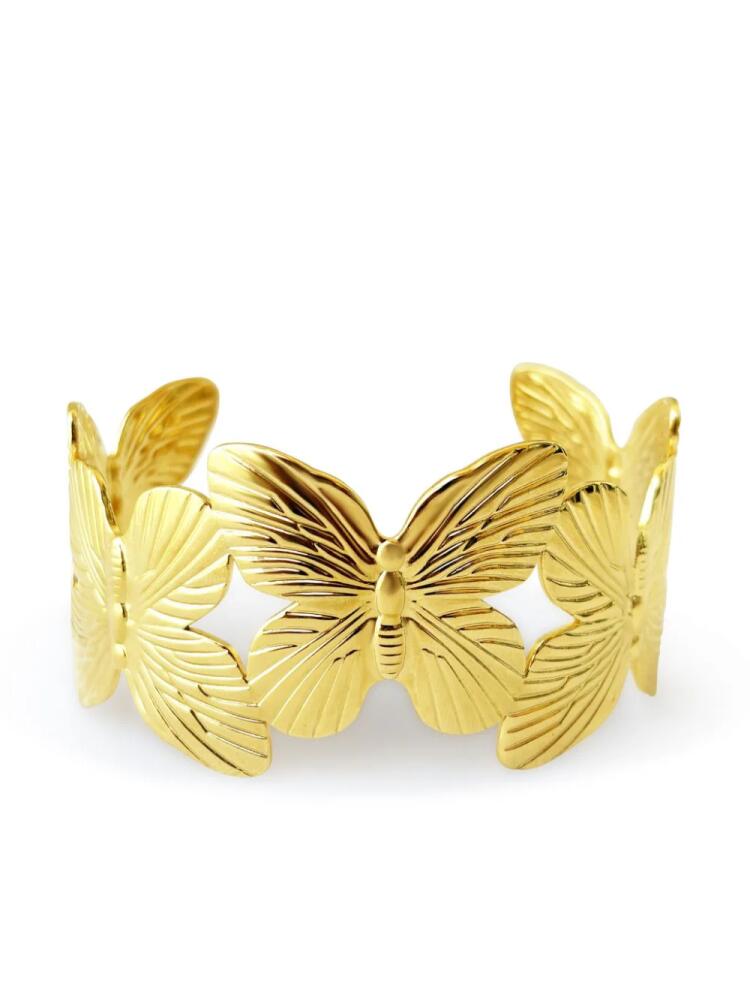 Hzmer Jewelry butterfly-detail bangle - Gold Cover