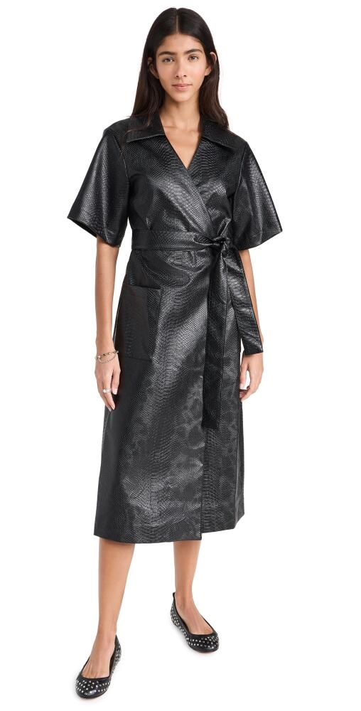 Sea Vilma Wrap Dress Black Cover