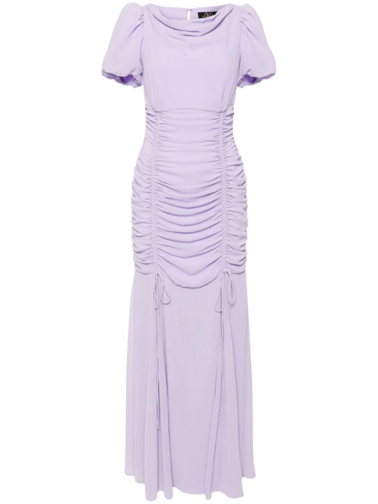 De La Vali Amandine ruched maxi dress - Purple Cover