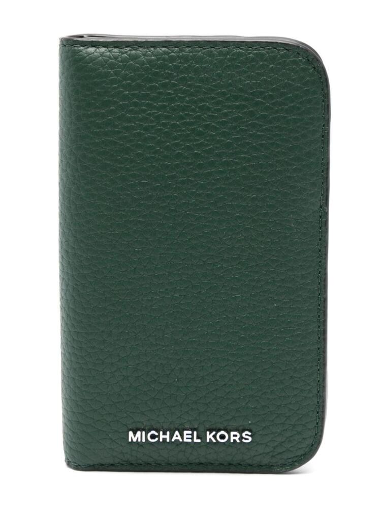 Michael Kors Hudson wallet - Green Cover