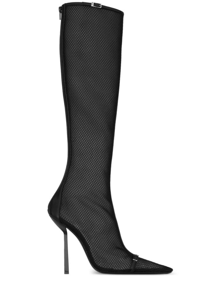 Saint Laurent Oxalis 115mm leather boots - Black Cover