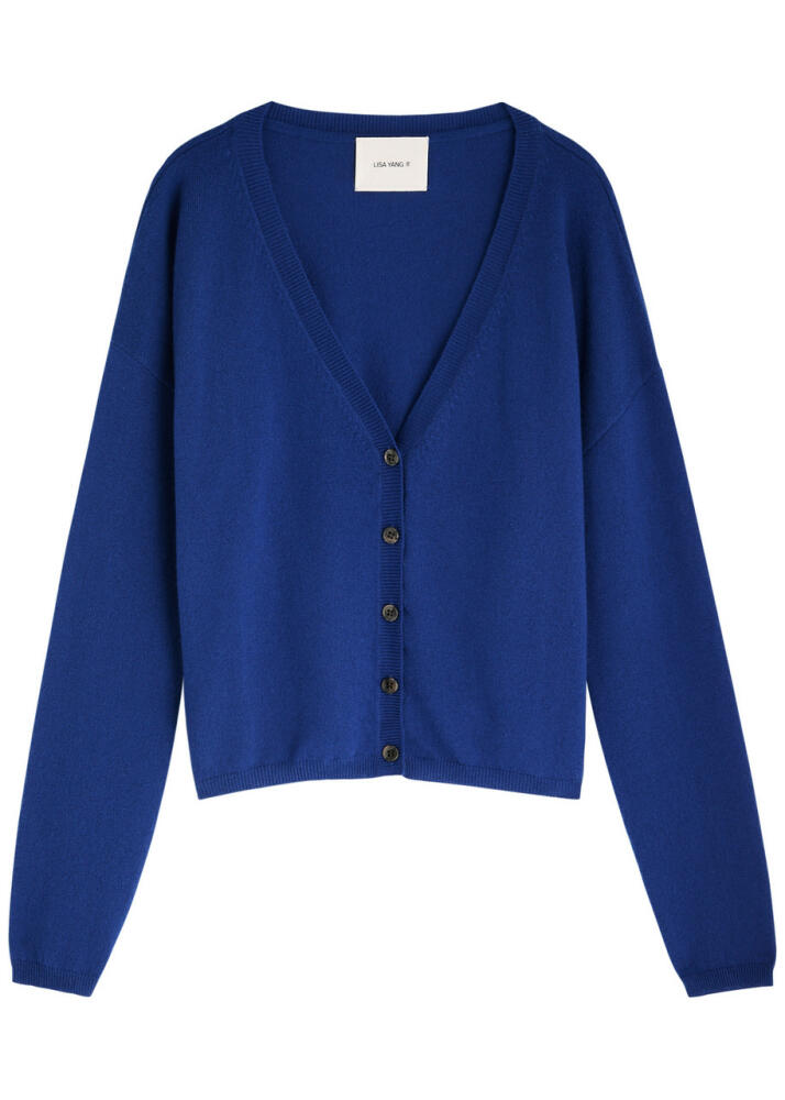 Lisa Yang Abby Cashmere Cardigan - Indigo Cover