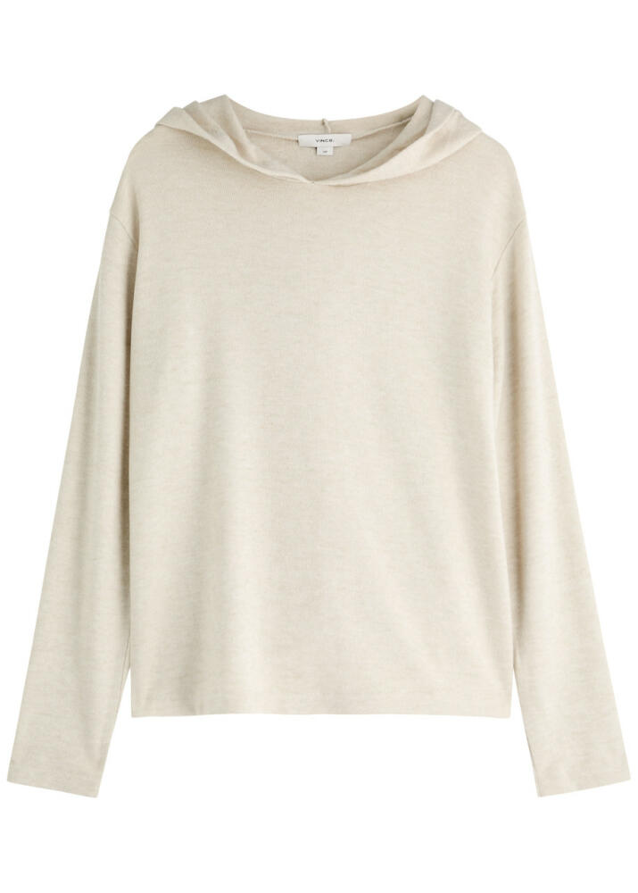 Vince Hooded Knitted Jumper - Ivory Cover