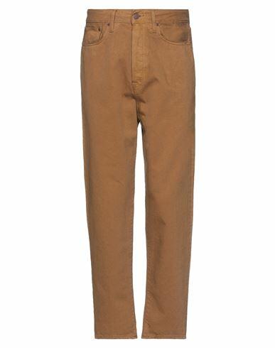 (+) People Man Pants Brown Cotton Cover