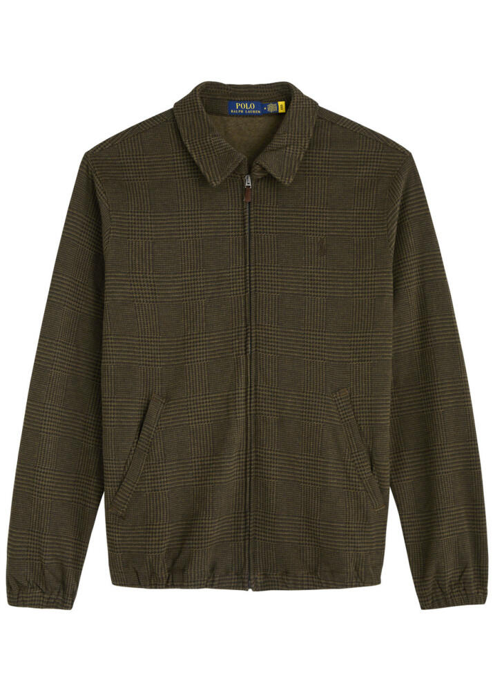 Polo Ralph Lauren Houndstooth Cotton-blend Jacket - Brown Cover