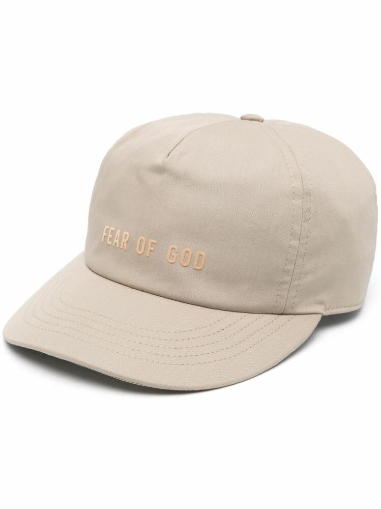 Fear Of God embossed-logo cotton cap - Neutrals Cover