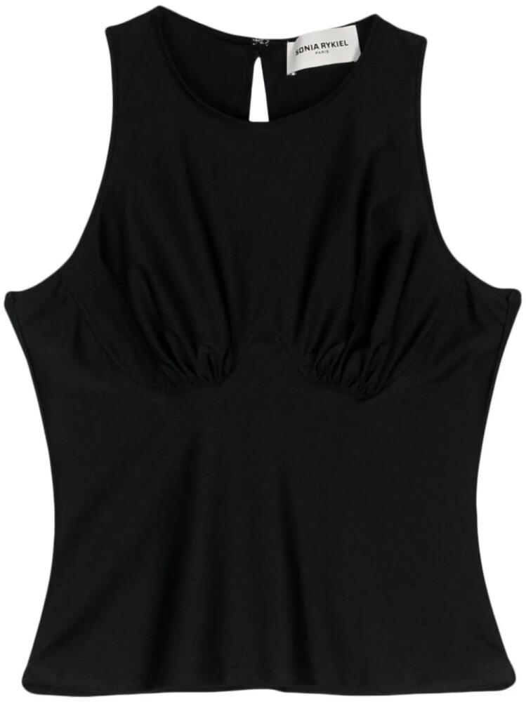 Sonia Rykiel bustier-detail open-back tank top - Black Cover