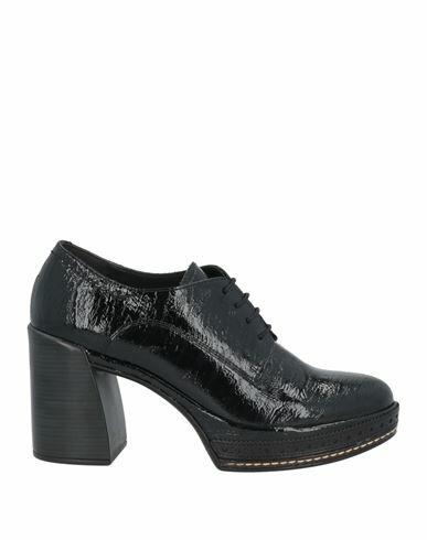 Pons Quintana Woman Lace-up shoes Black Leather Cover