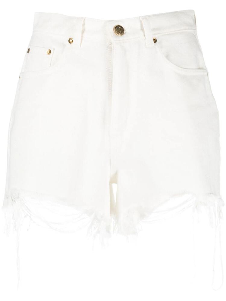 Golden Goose high-rise shorts - White Cover