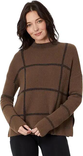 Carve Designs Olivia Plush Sweater (Dark Brown Birdseye) Women's Sweater Cover