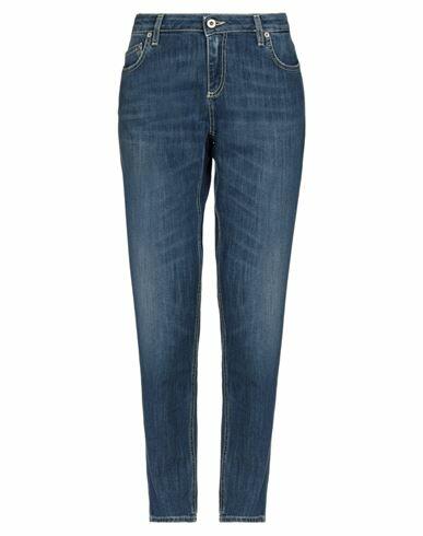 Dondup Woman Jeans Blue Cotton, Elastomultiester Cover