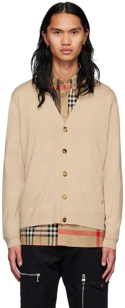 Burberry Beige Wool Cardigan Cover