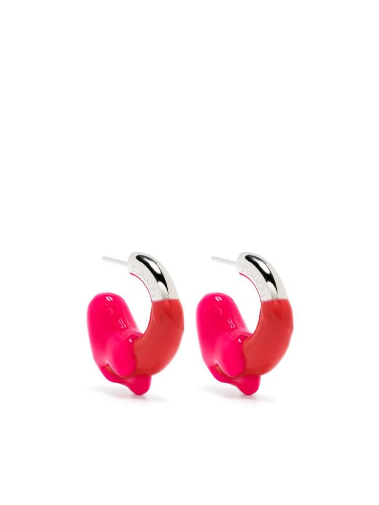 Sunnei mini Double hoop earrings - Pink Cover