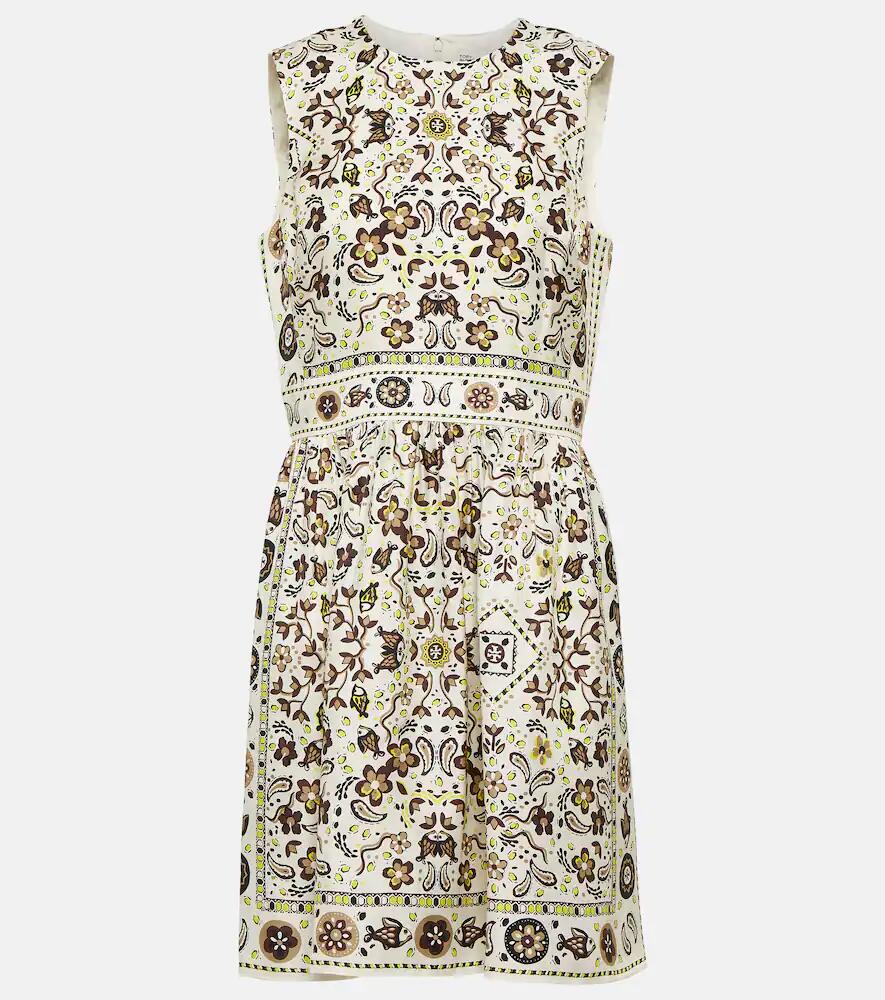 Tory Burch Printed silk minidress Cover