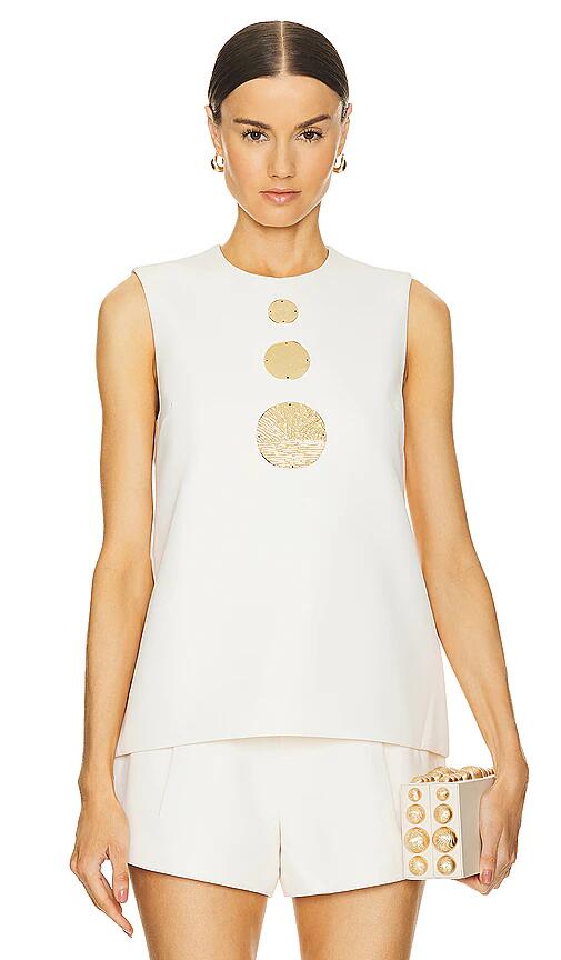 Alexis Amell Top in Ivory Cover