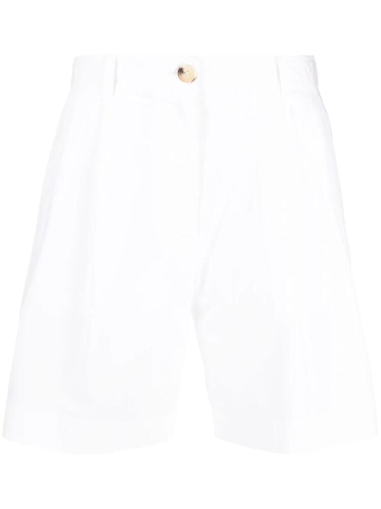 TOTEME high-rise tailored shorts - White Cover