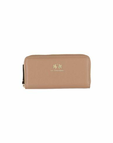 La Martina Woman Wallet Beige Polyurethane Cover