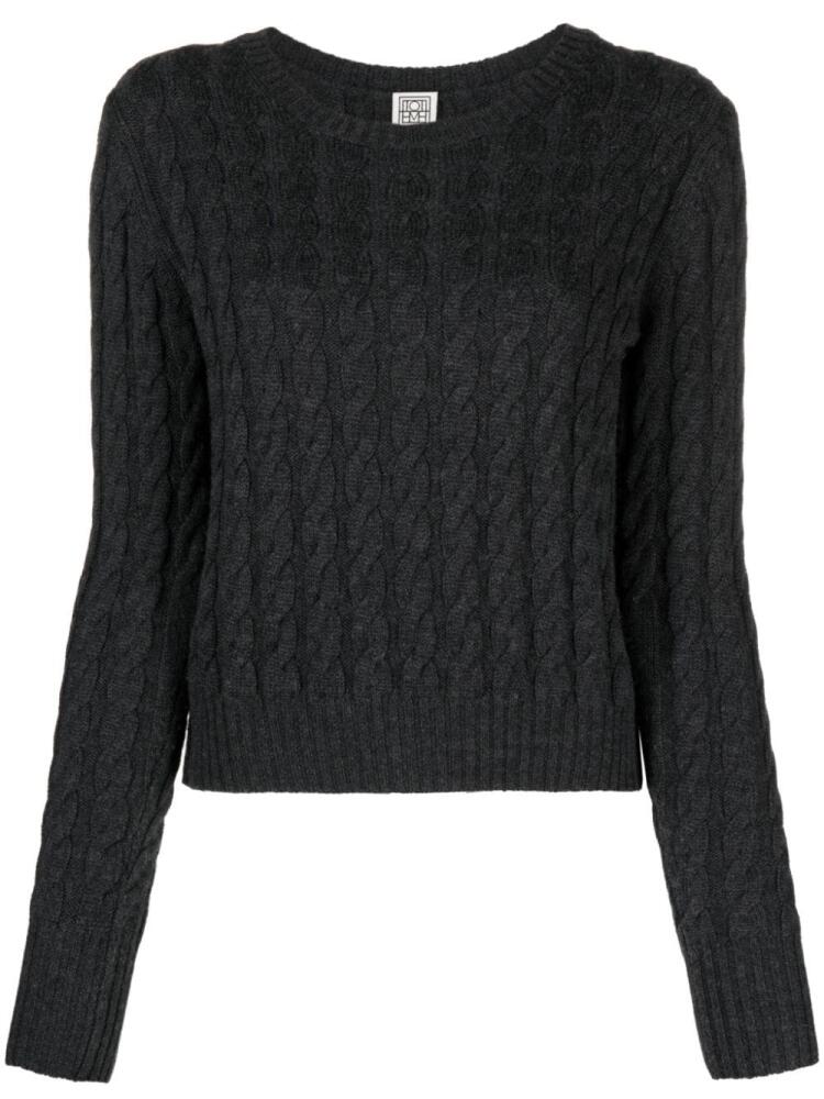 TOTEME cable-knit jumper - Grey Cover