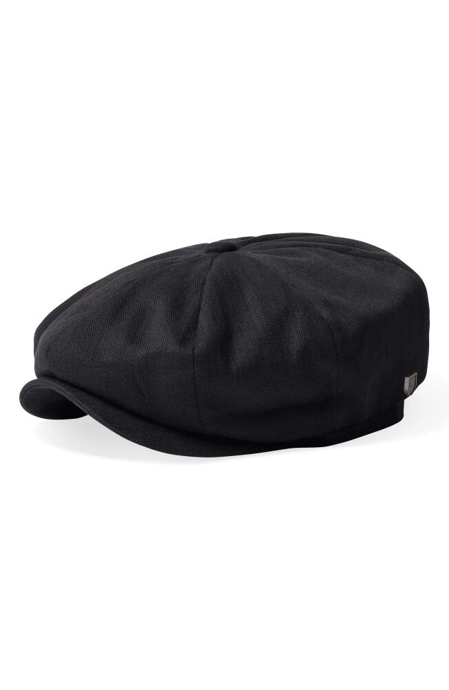 Brixton Brood Wool Blend Driving Cap in Black Cover