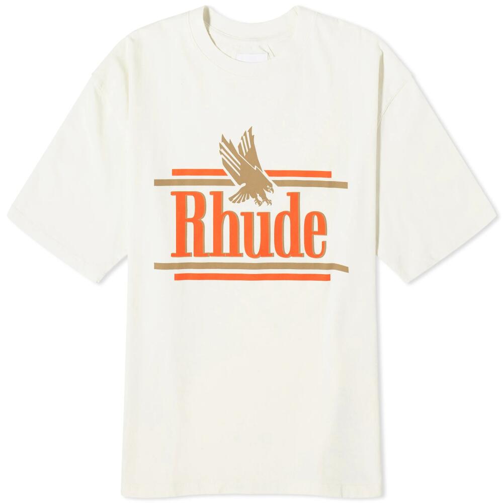 Rhude Men's Rossa T-Shirt in Vtg White Cover