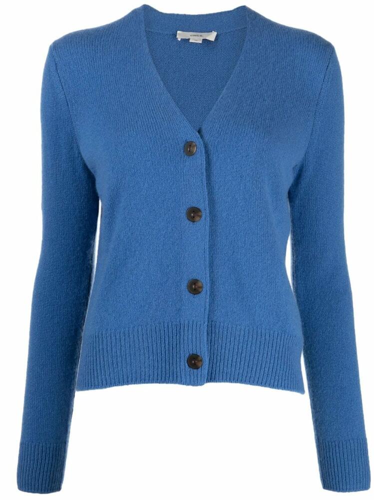 Vince V-neck cashmere cardigan - Blue Cover