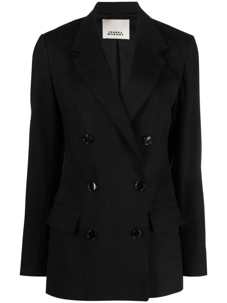 ISABEL MARANT double-breasted button-fastening jacket - Black Cover