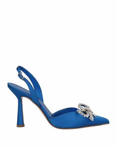 Aldo Castagna Woman Pumps Bright blue Soft Leather Cover