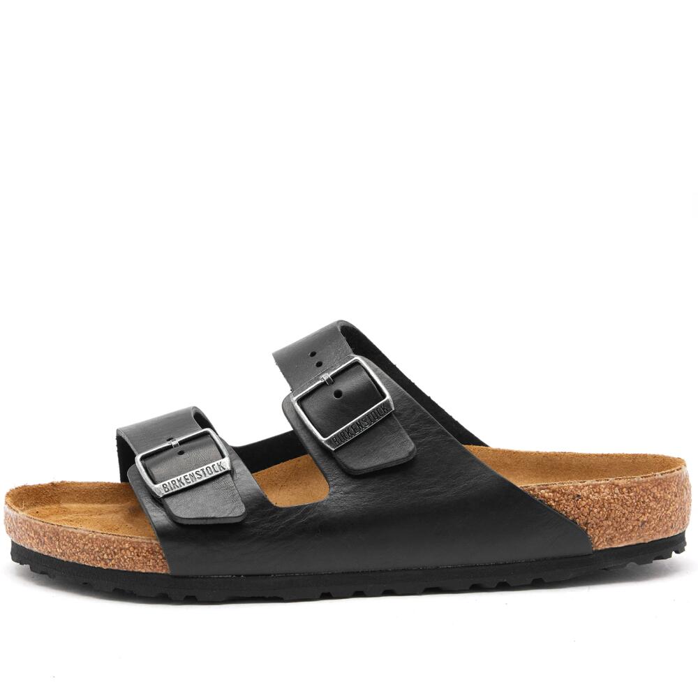 Birkenstock Men's Arizona in Black Vintage Wood Cover