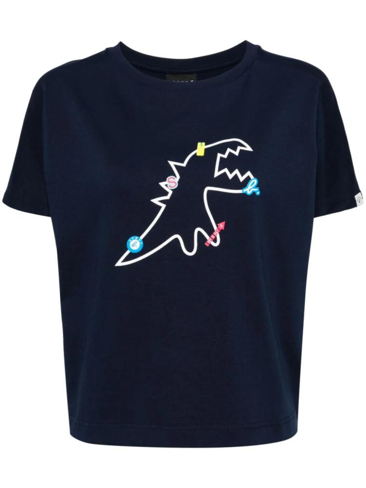 SPORT b. by agnès b. dinosour print short sleeves T-shirt - Blue Cover