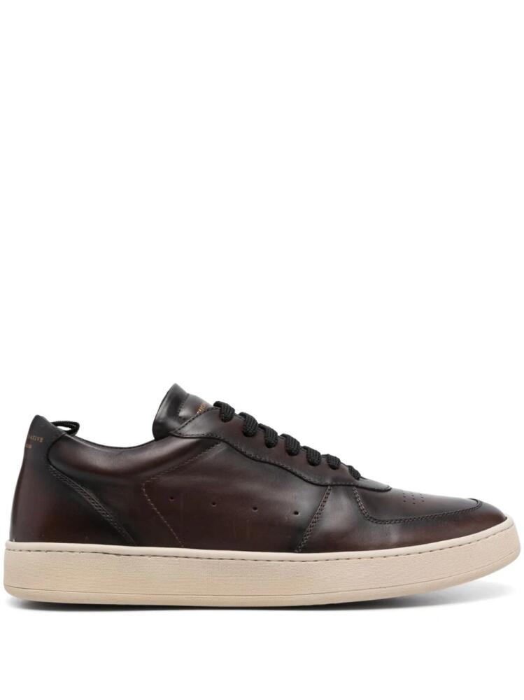 Officine Creative low-top leather sneakers - Brown Cover