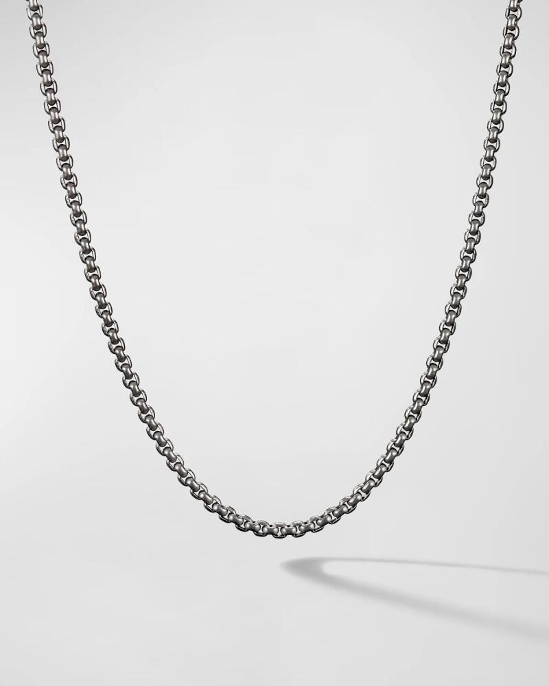 David Yurman Men's Box Chain Necklace in Gray Titanium, 2.7mm, 24"L Cover