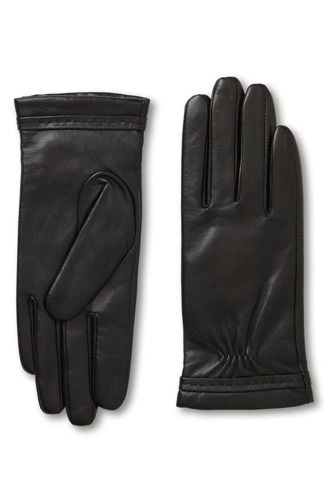 Bruno Magli Classic Leather Gloves in Black Cover