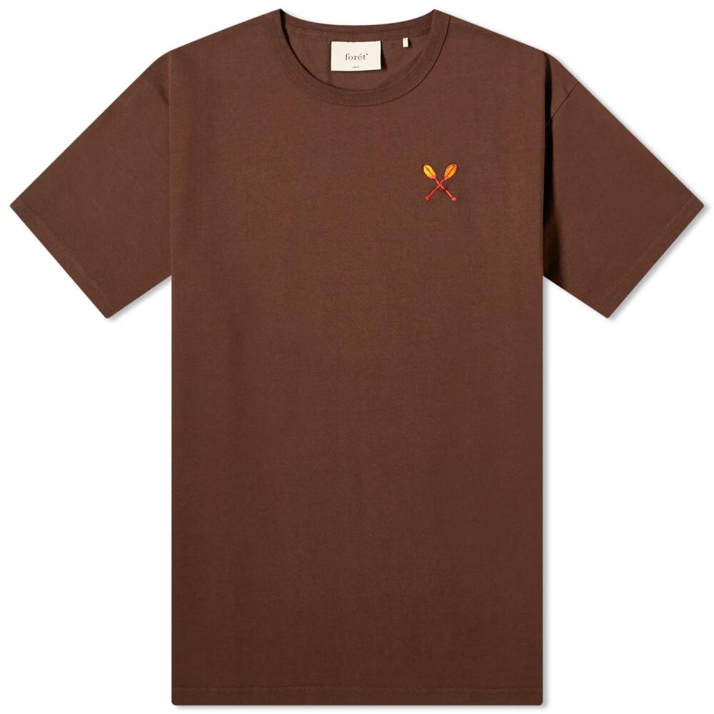 Foret Men's Sail T-Shirt in Deep Brown Cover