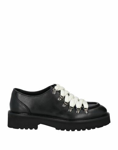 Doucal's Woman Lace-up shoes Black Leather Cover